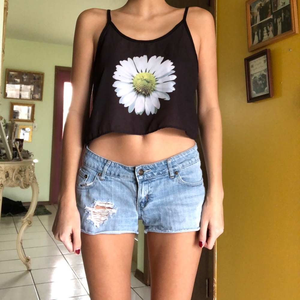 daisy cami crop top